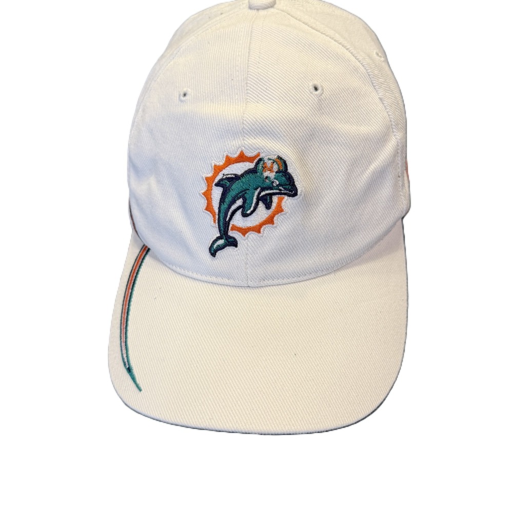 Sports Specialties Miami Dolphins Hat‎ Mens OSFA White Vintage NFL Baseball Cap